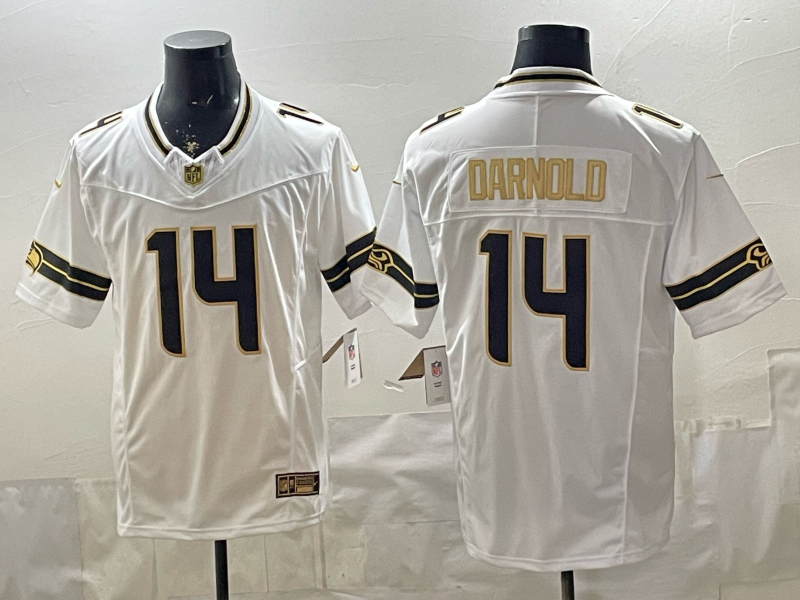 Men 2026 Seattle Seahawks #14 Darnold White Nike Limited NFL Jersey 0047->more jerseys->MLB Jersey